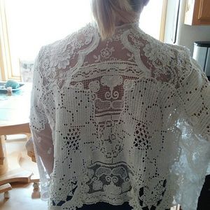 Ellen Johnson lace crop jacket